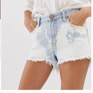 One Teaspoon sea drift high waist bleach Bonitas shorts - Size 30